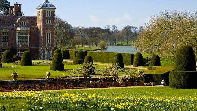 The garden in spring at Blickling Estate, Norfolk